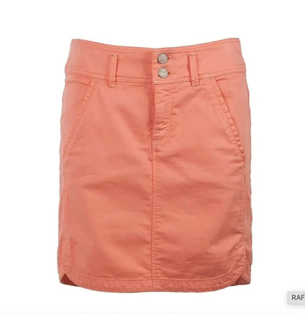 Cop Copine Raffoler Skirt Soft Orange Cotton Stretch